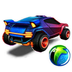 Rocket League Car With Effects PNG 51
