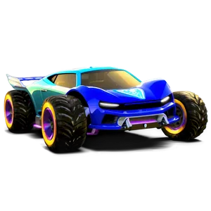 Rocket League Car With Effects PNG 88