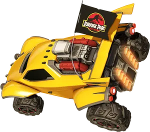 Rocket League Jurassic Park Car PNG image