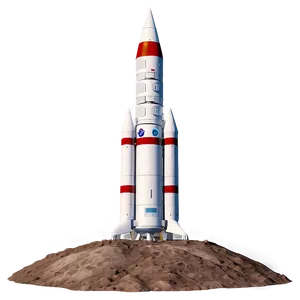 Rocket On Moon Png Sdn70 PNG image