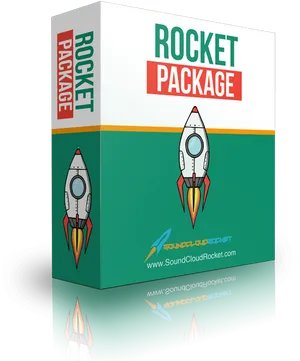 Rocket Package Product Box Design PNG image