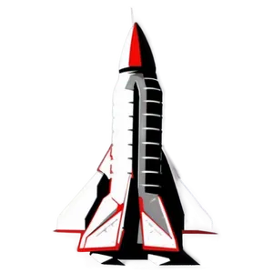 Rocket Silhouette Png 06252024 PNG image