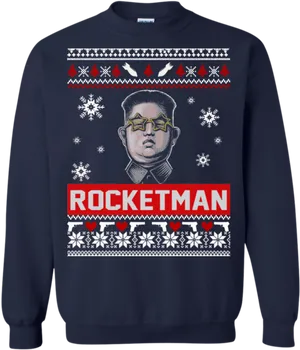 Rocketman Themed Sweater PNG