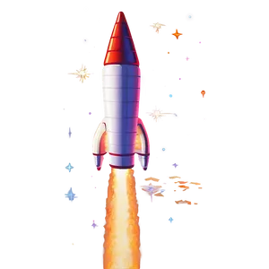 Rocketship At Night PNG 06132024