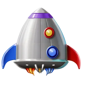 Rocketship At Night PNG 52