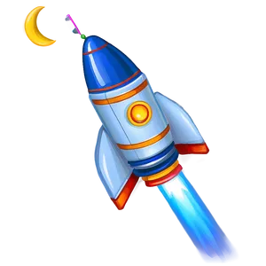 Rocketship At Night PNG Bfj19 PNG