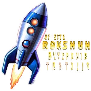 Rocketship Blueprint Png 06132024 PNG image