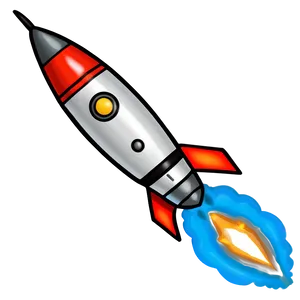 Rocketship In Orbit PNG 06132024