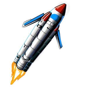 Rocketship In Orbit PNG 06132024
