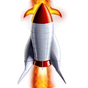 Rocketship With Flames PNG Nrb52 PNG