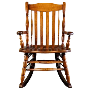 Rocking Chair Front View PNG 06122024