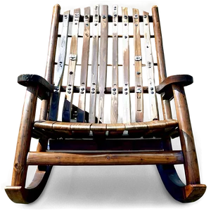Rocking Chair Front View PNG 06122024