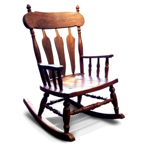 Rocking Chair Silhouette PNG 11