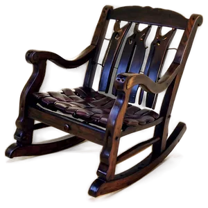Rocking Chair With Ottoman PNG Kpk