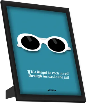 Rockn Roll Sunglasses Art Print