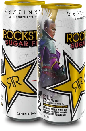 Rockstar Energy Destiny Collector Edition Cans PNG image