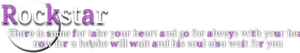 Rockstar Heartfelt Message Banner PNG image