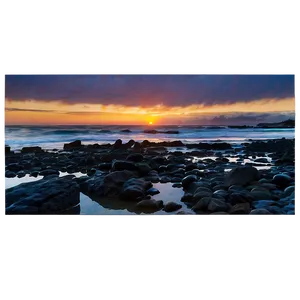 Rocky Coastline At Sunrise Photo Png Sbn PNG image