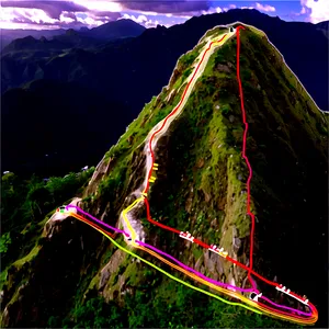 Rocky Hill Climbing Route PNG 50 PNG