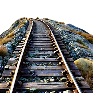 Rocky Terrain Railroad Tracks PNG Tyb52 PNG