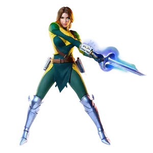 Rogue In Battle Pose Png 06242024 PNG image