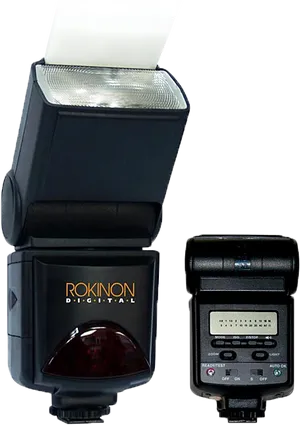 Rokinon Digital Camera Flash Unit PNG