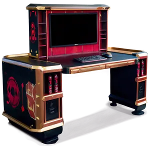 Roll-top Gaming Desk PNG 06212024 PNG