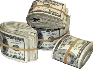 Rolled And Stacked U S Dollars PNG image