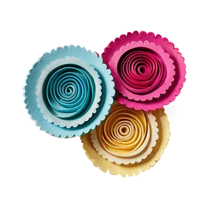Rolled Flower Coasters Diy PNG Fdk