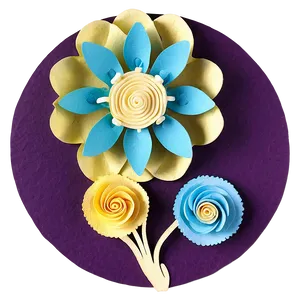 Rolled Flower Greeting Card Accent Png 88 PNG image