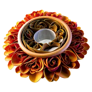 Rolled Flower Lampshade Enhancement Png 9 PNG image