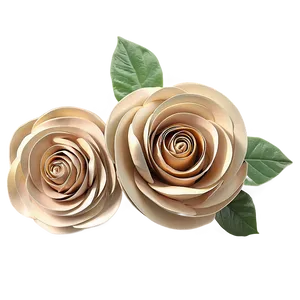 Rolled Flower Wedding Decor Png Cae PNG image