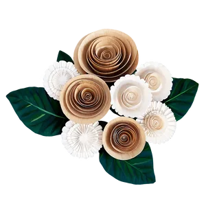 Rolled Flower Wedding Decor Png Uwv61 PNG image