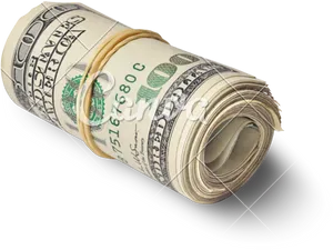 Rolled_ U S_ Dollars_ Bundle PNG image