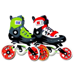 Rollerblades With Adjustable Sizes PNG 72 PNG