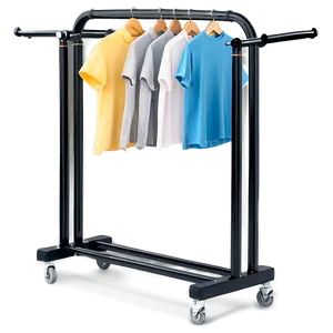 Rolling Clothes Rack Png 06272024 PNG image