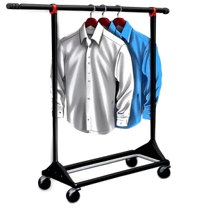 Rolling Clothes Rack Png Ibl PNG image