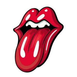 Rolling Stones Tongue Merch Design Png 06292024 PNG image