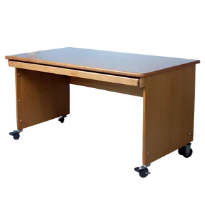 Rolling Student Desk PNG 06212024
