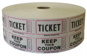 Rollof Tickets PNG image