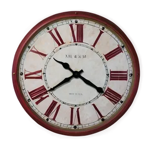 Roman Numerals Wall Clock Png Jtk44 PNG image