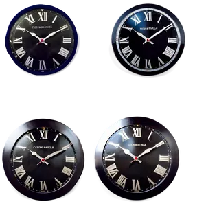 Roman Numerals Wall Clock Png Ses PNG image