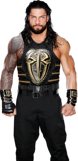 Roman Reigns Wrestler Pose PNG image