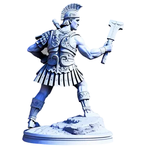 Roman Warrior Sculpture Png 42 PNG image