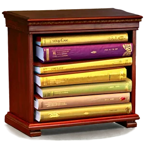 Romance Books Shelf PNG Lme34 PNG