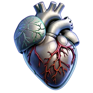 Romantic Anatomical Heart PNG Kwp PNG