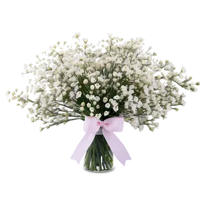 Romantic Baby's Breath Centerpiece Png 06212024 PNG image