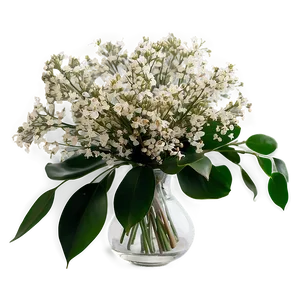 Romantic Baby's Breath Centerpiece Png 95 PNG image