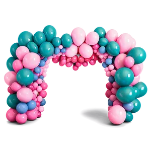Romantic Balloon Garland Setups PNG 06282024