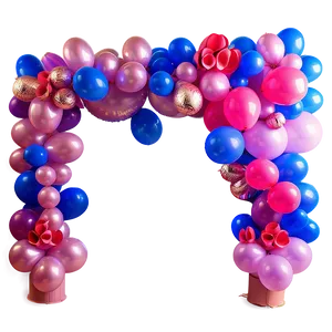 Romantic Balloon Garland Setups PNG 06282024